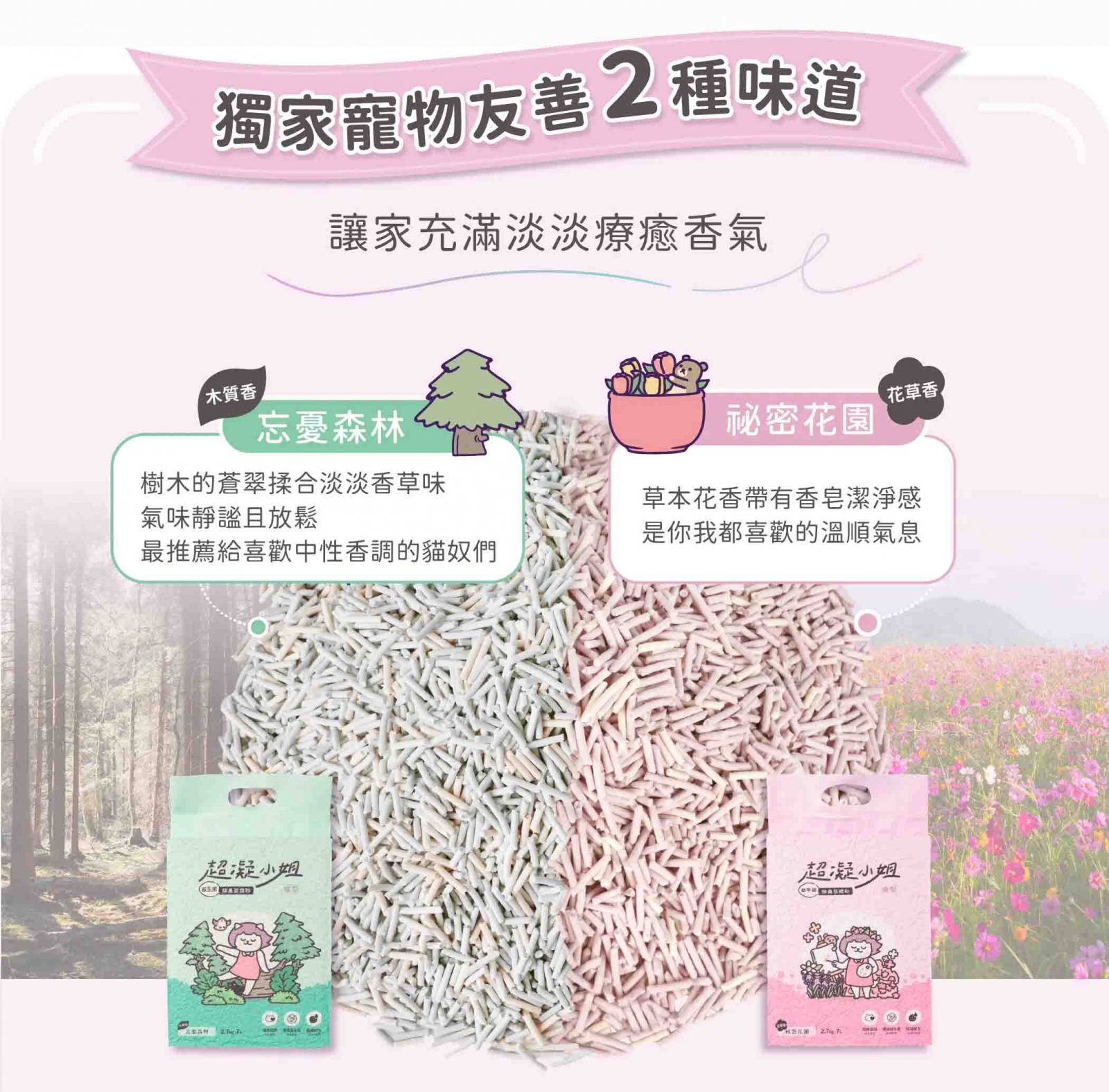 超凝小姐-益生菌除臭豆腐砂