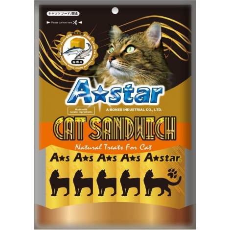 ASTAR-貓薄荷-鮪魚鮭魚夾心餡餅20gx5入