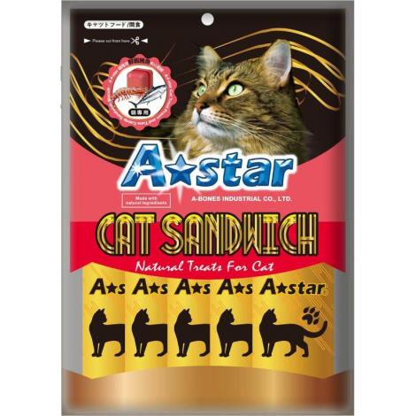 ASTAR-貓薄荷-鮮蝦鮪魚夾心餡餅20gx5入