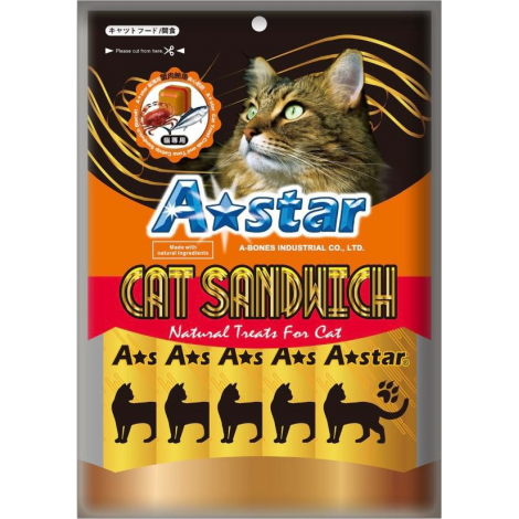 ASTAR-貓薄荷-蟹肉鮪魚夾心餡餅20gx5入