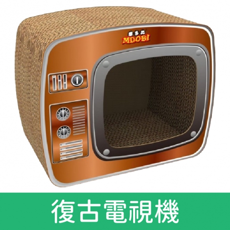 貓丸家_貓抓板_復古電視機