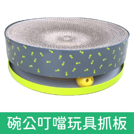 貓丸家_貓抓板_碗公叮噹玩具抓板