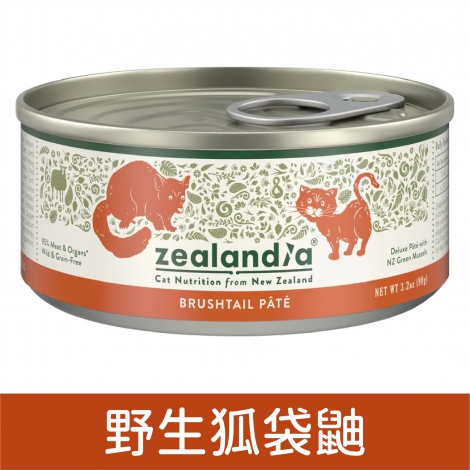 狂野天廚-經典貓咪無穀主食罐_野生狐袋鼬 90g