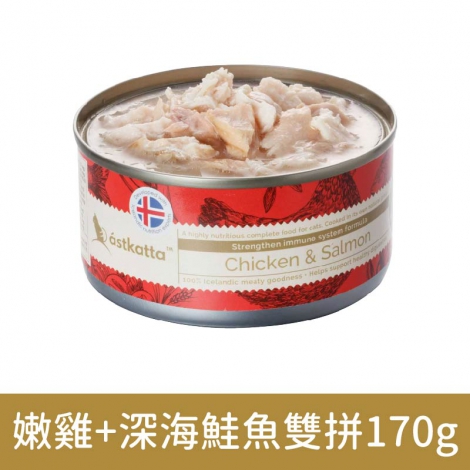 冰島_貓罐_嫩雞+深海鮭魚雙拼170g