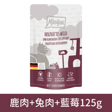 迷幻喵_貓罐_11014鹿肉+兔肉+藍莓125g