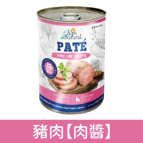 阿爾卑斯_ALPS_狗罐_APL-W203豬肉【肉醬】