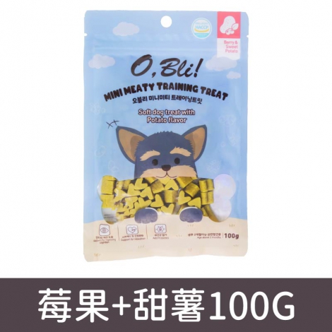 噢比利_犬用潔牙點心_莓果+甜薯100G