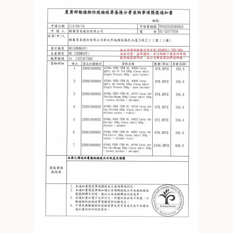 113年檢疫證明-蕎逸-阿曼達animonda處方_頁面_1