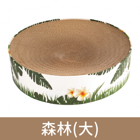 喵仙兒-圓形貓抓窩_森林(大)