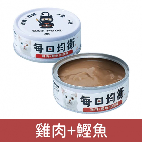 貓侍_貓罐_每日均衡_雞肉+鰹魚