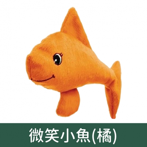 奧咪樂-貓草玩具_F300微笑小魚(橘)