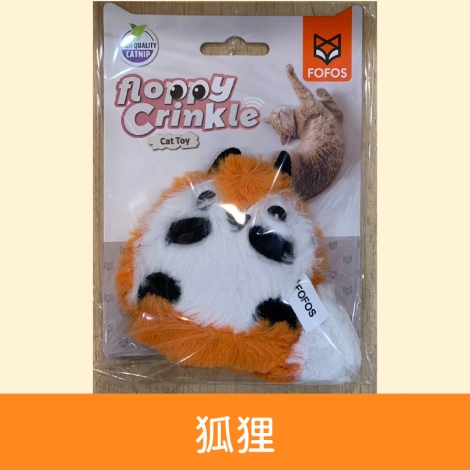 FOFOS-兩隻福狸-_毛絨響紙貓玩具-狐狸