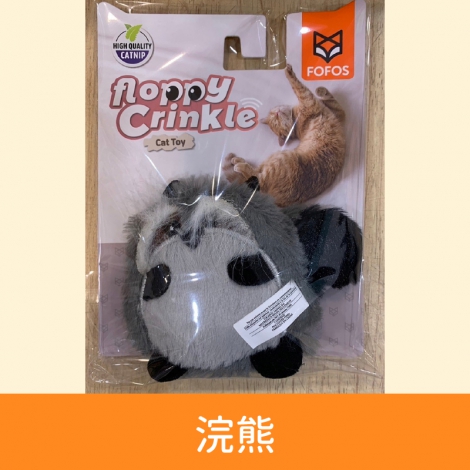 FOFOS-兩隻福狸-_毛絨響紙貓玩具-浣熊