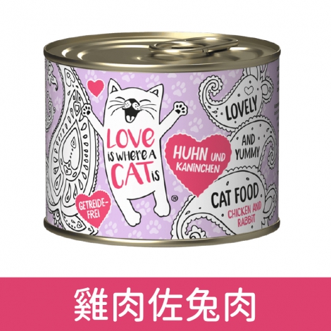 喵口愛_貓罐_雞肉佐兔肉