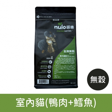 諾樂-貓糧_無穀室內貓(鴨肉+鱈魚)300g