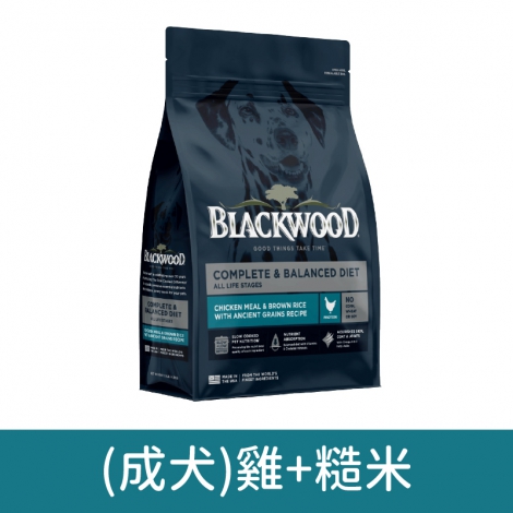 柏萊富-BLACKWOOD-狗狗飼料_(成犬)雞肉+糙米