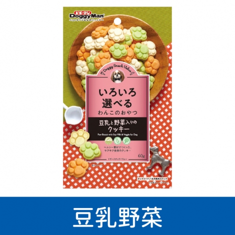 多格漫-狗狗餅乾_81988豆乳野菜餅乾60g