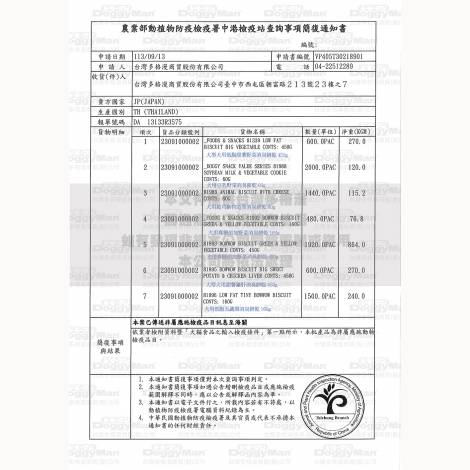 多格漫零食_簡復通知書_泰國02