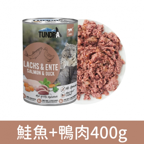 TUNDRA_貓罐_鮭魚+鴨肉400g-