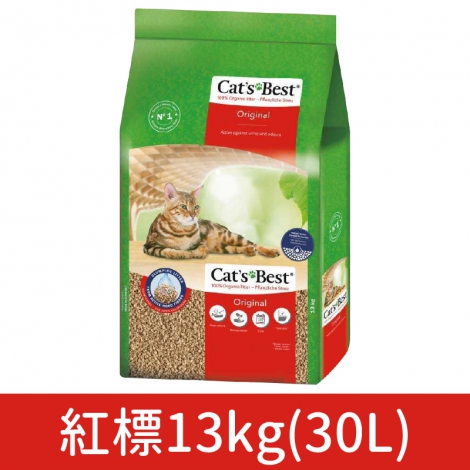 凱優-凝結木屑砂_紅標13kg(30L)