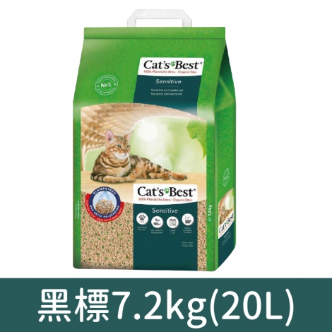凱優-凝結木屑砂_黑標7.2kg(20L)