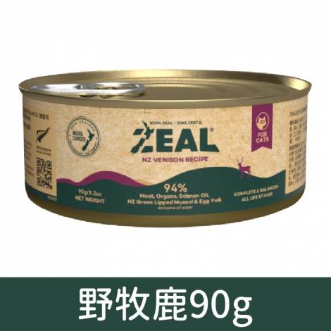 真致-ZEAL-主食貓罐_野牧鹿90g