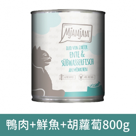 迷幻喵_貓罐800g_11517鴨肉+鮮魚+胡蘿蔔