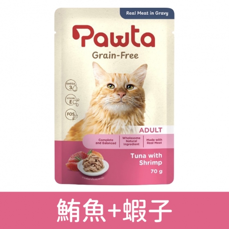 波塔Pawta-貓主食餐包_4鮪魚+蝦子