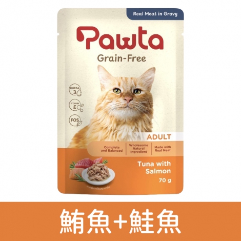 波塔Pawta-貓主食餐包_5鮪魚+鮭魚