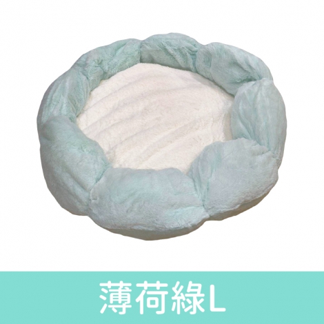 阿毛Among-花朵寵物睡窩_按鈕圖薄荷綠L