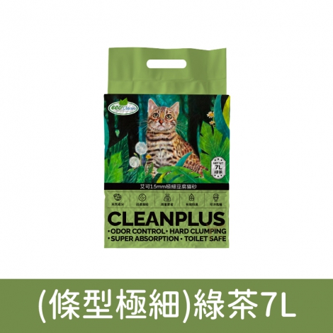 艾可-Eco-貓砂_(條型極細)綠茶7L