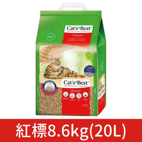 凱優-凝結木屑砂_紅標8.6kg(20L)