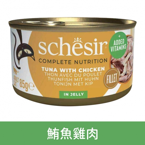 Schesir鮮時-貓罐_雞肉+鴨肉(慕斯)