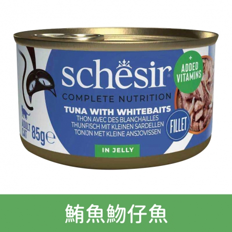 Schesir鮮時-貓罐_雞菲力+鵪鶉蛋(肉絲)