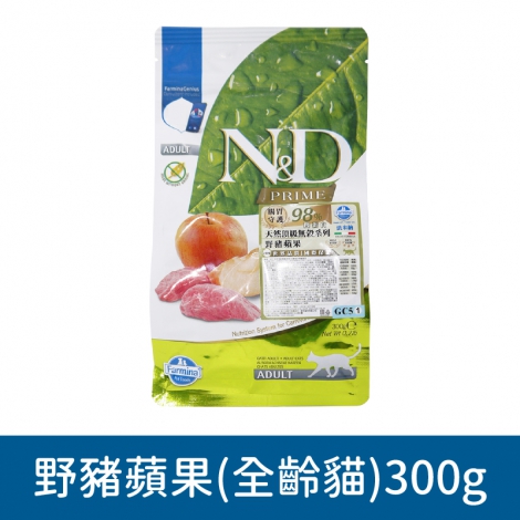 法米納_貓咪飼料300g_野豬蘋果(成貓)300g