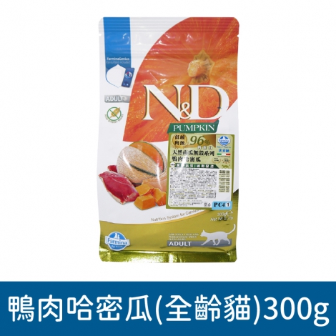 法米納_貓咪飼料300g_鴨肉哈密瓜(全齡貓)300g