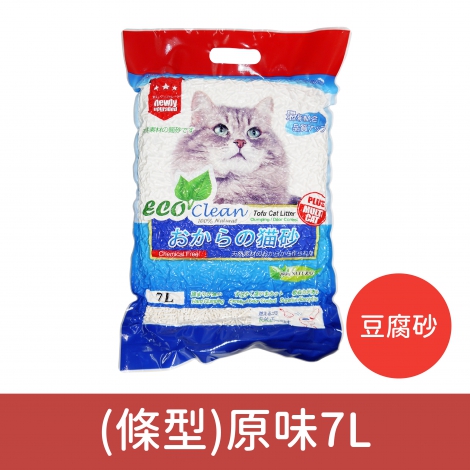 艾可-Eco clean-貓砂_按鈕圖_豆腐砂(條型)原味7L