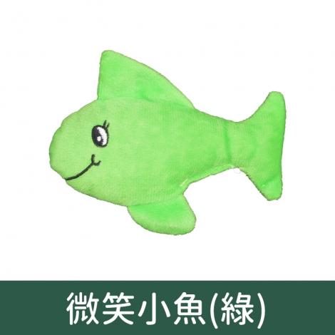 奧咪樂-貓草玩具_F200微笑小魚(綠)