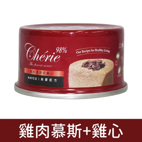 法麗_貓罐_(紅)雞肉慕斯+雞心