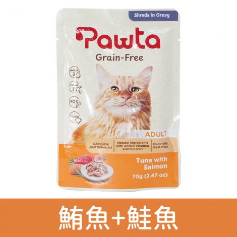 波塔Pawta-貓主食餐包_按鈕圖_5鮪魚+鮭魚