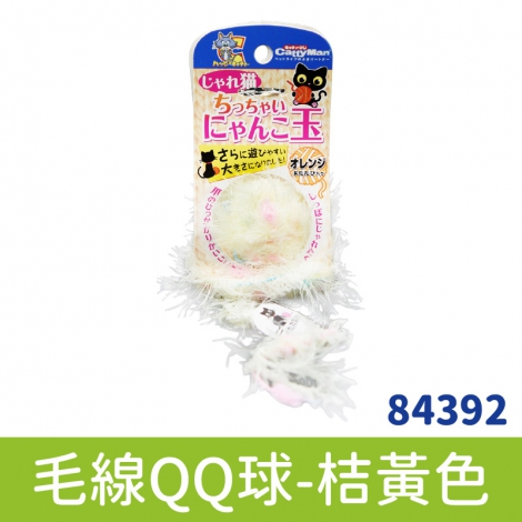 多格漫_貓玩具_[84392]逗貓毛線棒QQ球-桔黃色
